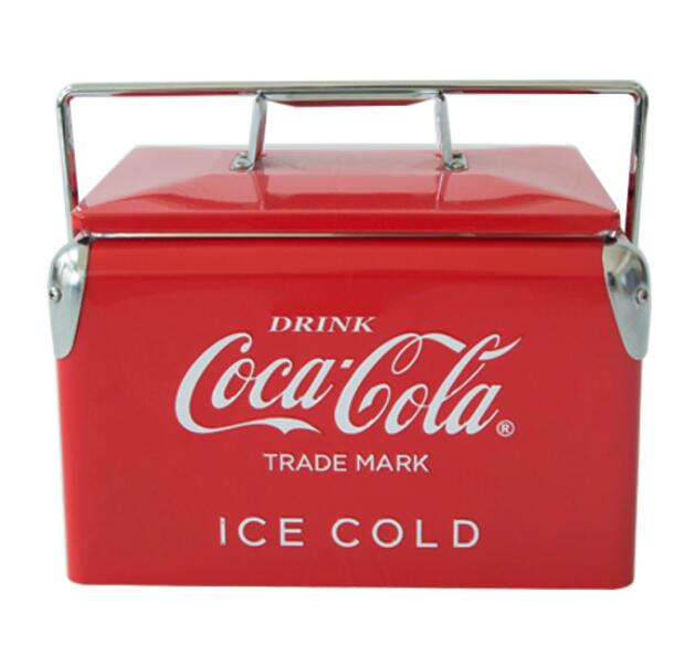 7L mini portable chiller retro metal beer cooler