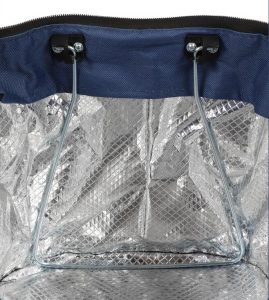 basket with cooling insulation-metal holder
