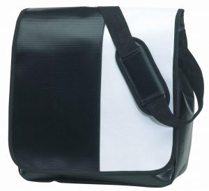 tarpaulin pvc shoulder bag-black