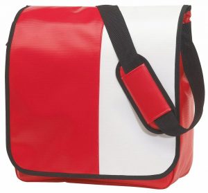 tarpaulin pvc shoulder bag-red