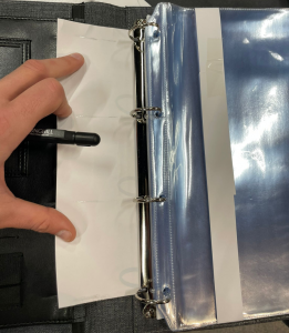 document holder-inside