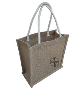 jute shopper-side with logo
