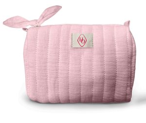cotton gauze cosmetic pouch